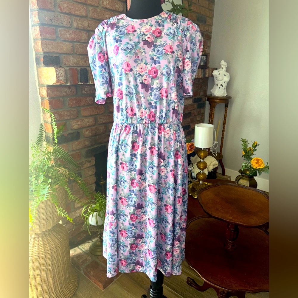 Vintage Floral Women's Dress size 14